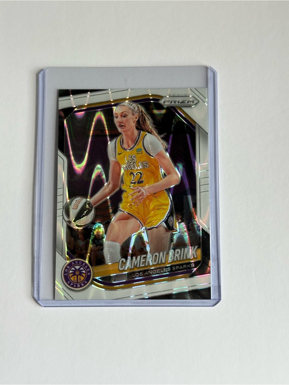 Panini Prizm Cameron Brink Los Angeles Sparks - Yellow & Silver